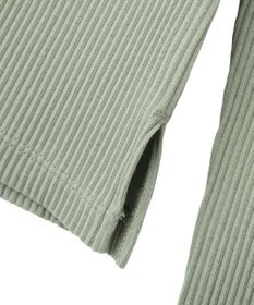 earth music&ecology アシメネックリブプルオーバー