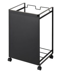 tower 目隠し分別ダストワゴン タワー 2分別  ブラック