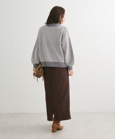 Green Parks ベロアモールモックネックニットプルオーバー