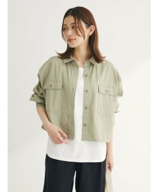 Green Parks ショート丈ワイドシャツ