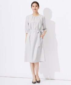 J.PRESS LADIES L 【セットアップ対応・洗える・UVケア・速乾】 OXIJEWELストレッチ ワンピース