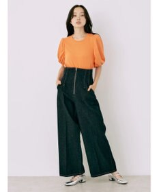 earth music&ecology フロントジップデニムパンツ