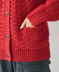 CRAFT STANDARD BOUTIQUE ざっくり柄Mixケーブルニットカーディガン