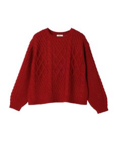 earth music&ecology ウォッシャブルケーブルプルオーバー