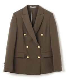 BEIGE， 【洗える・大人百花 春号掲載】JASMINE / ゴールドボタンダブルジャケット