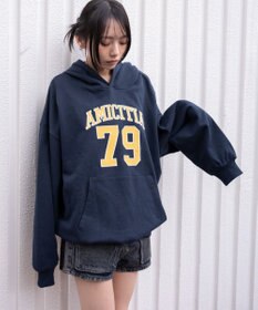 WEGO グラフィックビッグプルパーカー