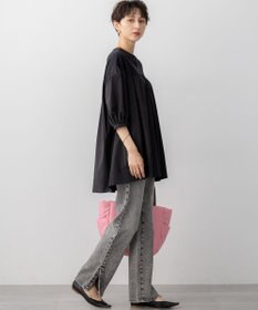 23区 S 【SLOW/一部店舗限定】スリット ストレート デニム