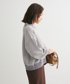 Green Parks ベロアモールモックネックニットプルオーバー