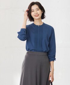 J.PRESS LADIES 【吸水速乾】プレーティングジャージー タックディティール カットソー