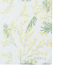 MOONBAT 【シルク100%】FURLA (フルラ) ミモザ シルクシフォンプリントスカーフ 150cm×35cm  手洗い可能