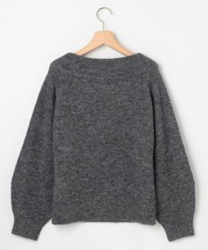 組曲 L へアリーヤーンボートネック ニット