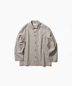 ATON LINEN WOOL TWILL | シャツジャケット - UNISEX