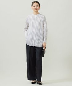 自由区 L SOMELOSバンドカラー ブラウス