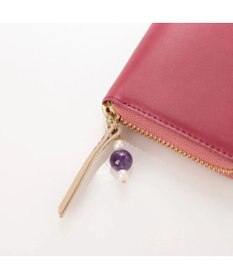 UNBILLION perche ジェムストーンチャームラウンド長財布