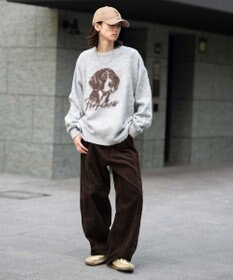 WEGO イージー3Dバレルレッグコーデュロイパンツ