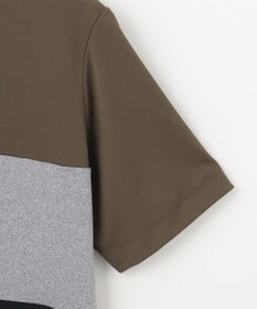 23区GOLF 【23Fondation】カラーブロック モックネックシャツ 一枚で主役級 ストレッチ性◎