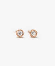 WEB限定】FLORA K18 DIAMOND K18 PIERCED EARRINGS K18 ダイヤモンド 