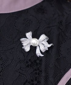 Tiaclasse ウェーブリボン ブローチ