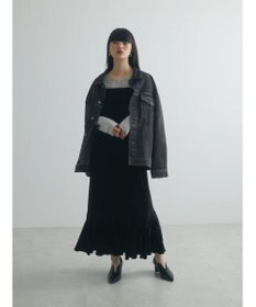 Green Parks armonia．ベロアキャミワンピース