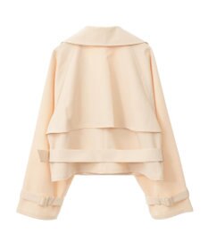 earth music&ecology バックフレアショートトレンチコート