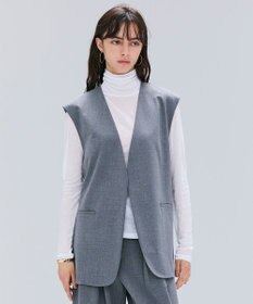 BEIGE， 【セットアップ対応・VERY 11月号掲載】ZEPHYR / ウールライクノーカラージレ