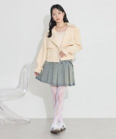 earth music&ecology バックフレアショートトレンチコート