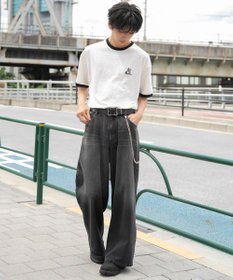 WEGO ワンポイント刺繍リンガーT（SS）