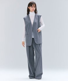 BEIGE， 【セットアップ対応・VERY 11月号掲載】ZEPHYR / ウールライクノーカラージレ