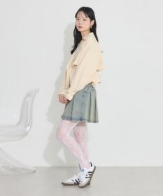 earth music&ecology バックフレアショートトレンチコート