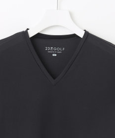 23区GOLF 【MEN】【吸水速乾/UVケア】30デニール 無地Vネックインナーシャツ