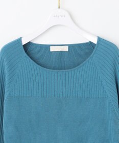 ANY SIS 【ウールブレンドシリーズ】ベースネックリブコンビ ニット