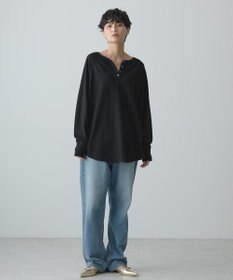 AMERICAN HOLIC ２ＷＡＹバイパチヘンリーネックニットプルオーバー