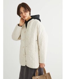 Green Parks キルティングノーカラーブルゾン