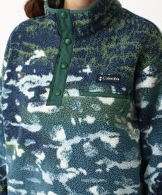 Columbia Columbia/ ウィメンズヘルベチアII プリントクロップドハーフスナップフリース /コロンビア