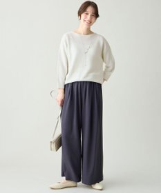 ANY L アクリルガーターニット