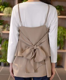 Tiaclasse 【洗える】リボンキャミドッキングカットソートップス