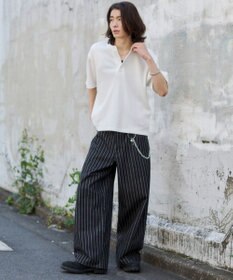 WEGO 【ユニセックス着用ITEM/MLサイズ展開】ワッフルヘンリーネックT（SS）