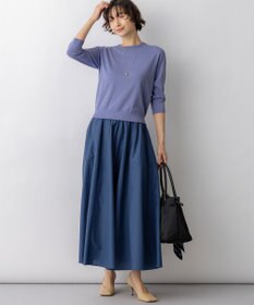 23区 L 【先行予約】ナイロンコットンタフタ フレアスカート