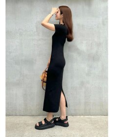 Green Parks リブニットワンピース