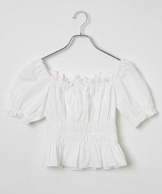 WEGO オフショルシャーリングブラウス