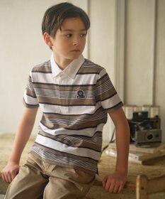 J.PRESS KIDS 【140-170cm】ボーダー ポロシャツ