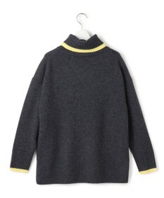 23区 S 【洗える】ウールカシミヤ コンビカラー オフタートル ニット