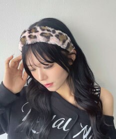 WEGO Lレオパードファーカチューシャ