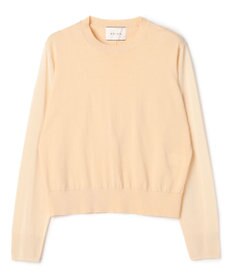 BEIGE， JULIE / コットンシルク 異素材プルオーバーニット