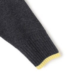 23区 S 【洗える】ウールカシミヤ コンビカラー オフタートル ニット