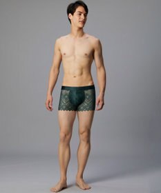 WACOAL MEN WACOAL MEN ボクサーパンツ 【レースボクサー】 フロント快適グラマラス 通気性(本体) 前閉じ 下着 メンズ WT3828 /ワコールメン