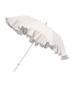 MOONBAT 【ランバン オン ブルー（LANVIN en Bleu）】晴雨兼用折りたたみ日傘　フレアフリル