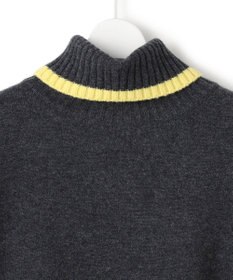 23区 S 【洗える】ウールカシミヤ コンビカラー オフタートル ニット