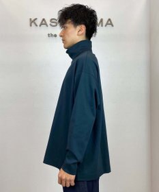 KASHIYAMA 【シルケット加工】コットンタートルネックカットソー