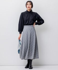 23区 S 【洗える】ハイネック フォルム ロングTシャツ